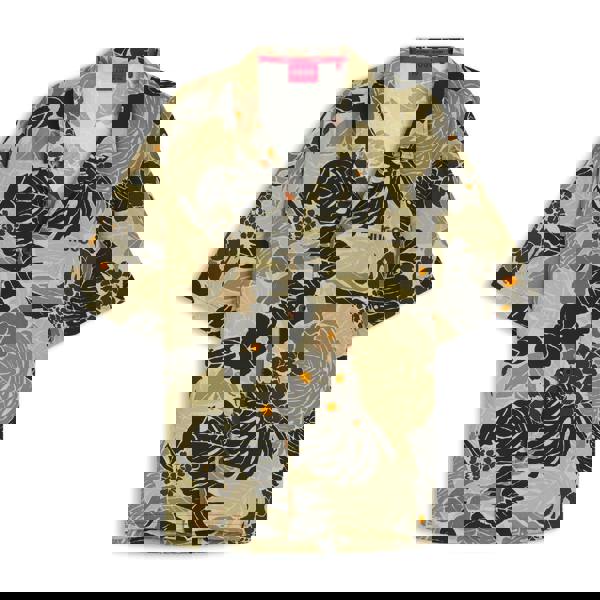 Hugo Boss Mens Floral Pattern Shirt - Green