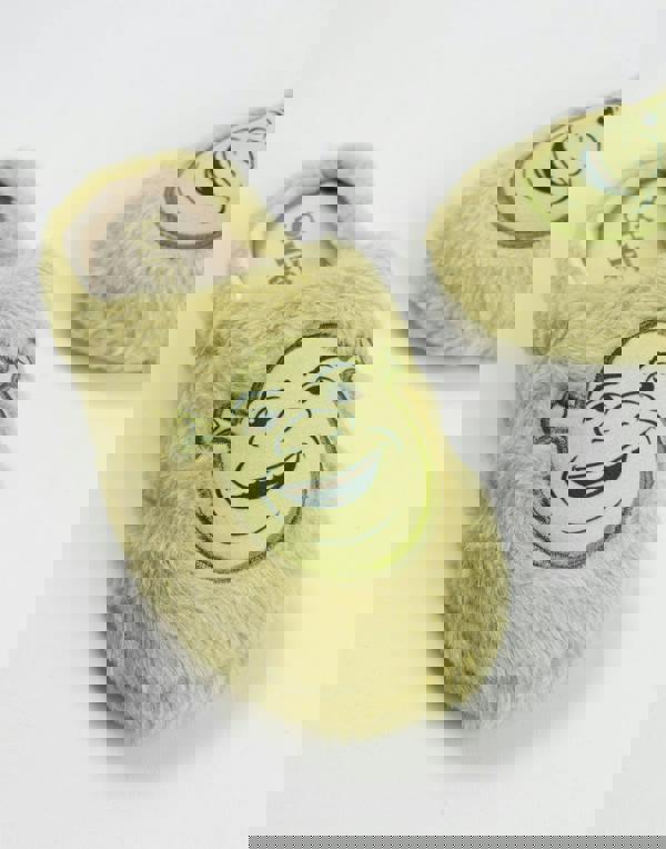 Shrek Unisex Green Character Face Mule Slippers