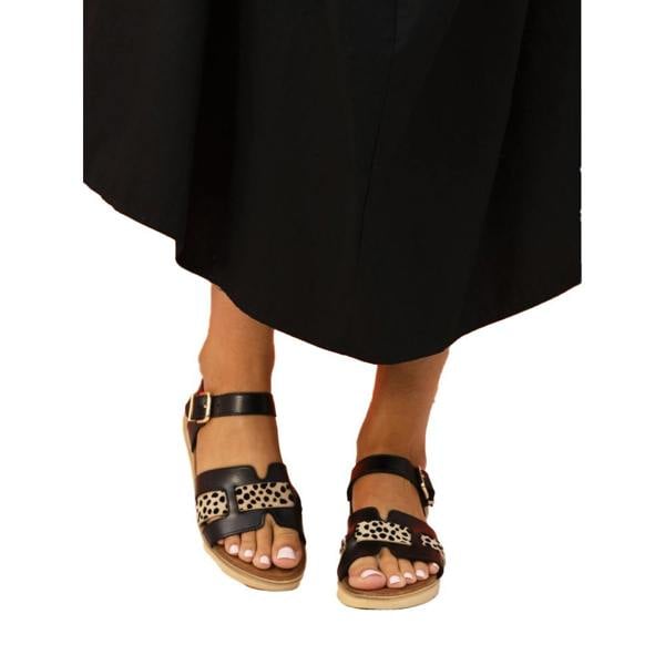 Lunar Womens/Ladies Carla Sandals - Black - 