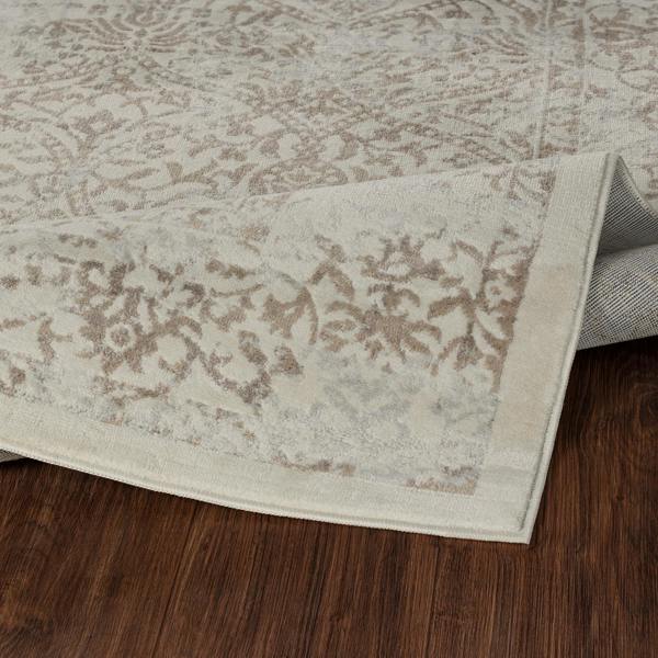 Livabliss Floransa-Vintage Tan Ivory Grey Traditional Boho Rug