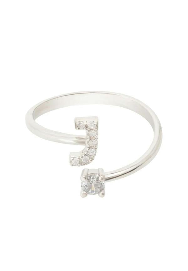 Initial Ring Silver J - LATELITA Rings