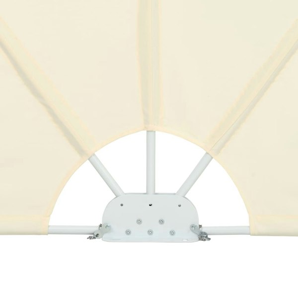 Berkfield Collapsible Terrace Side Awning Cream 240x160 cm