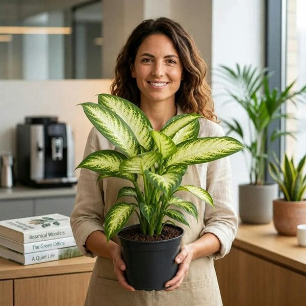 Dieffenbachia Camilla Dumb Cane – Elegant Cream and Green Variegated Indoor Houseplant
