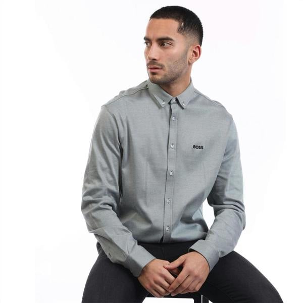 Boss Mens B Motion Regular Shirt - Green - 