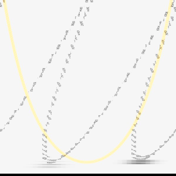 T. H. Baker 9ct Yellow Gold 16inch Light Filed Curb Chain G12FC16