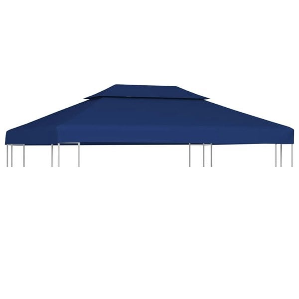 Berkfield 2-Tier Gazebo Top Cover 310 g/ma_ 4x3 m Blue