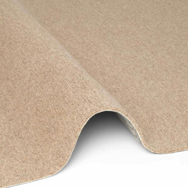 Fine Boucle Wool Rug Knots Beige, textured design, heat insulting, sound-absorbing rug.