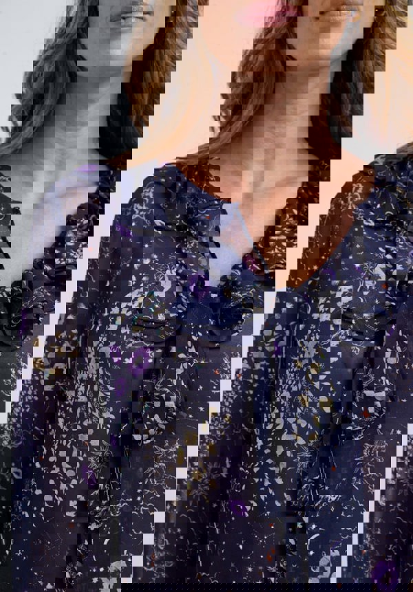 Joni Zodiac Georgette blouse In multi