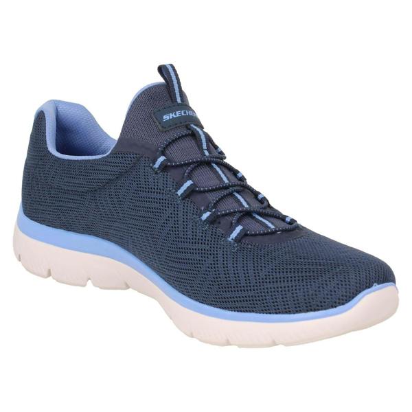 Skechers Ladies Skechers Memory Foam Vegan Trainers Artistry Chic 150119