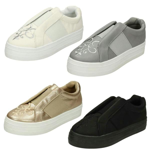Spot On Ladies Spot On Flatform Creepers