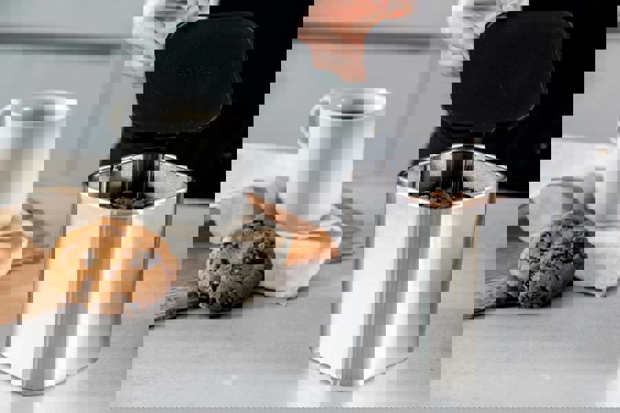 MasterClass Antimicrobial Storage Container, Stainless Steel, 11cm