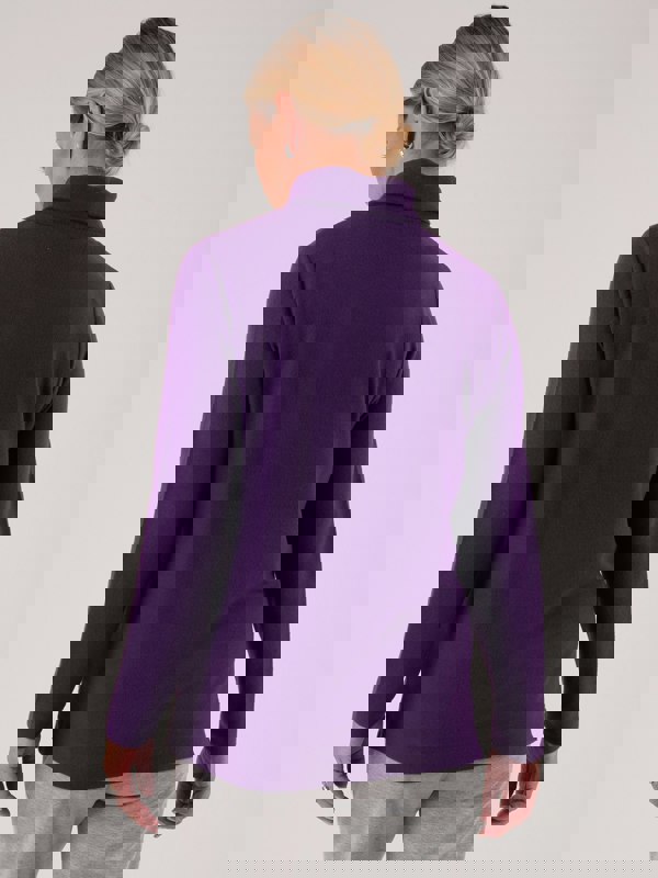 PennyPlain Roll Neck Long Sleeve Top - Mulberry