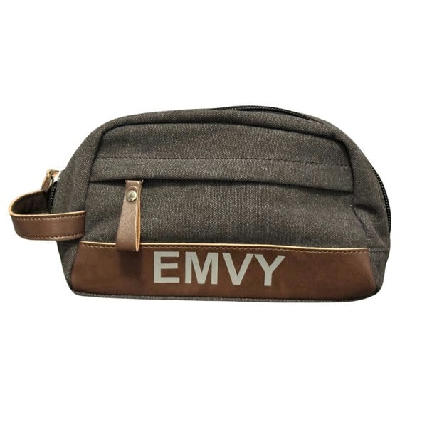 Love EMVY Mens Denim Toiletry Washbag With Carry Handle