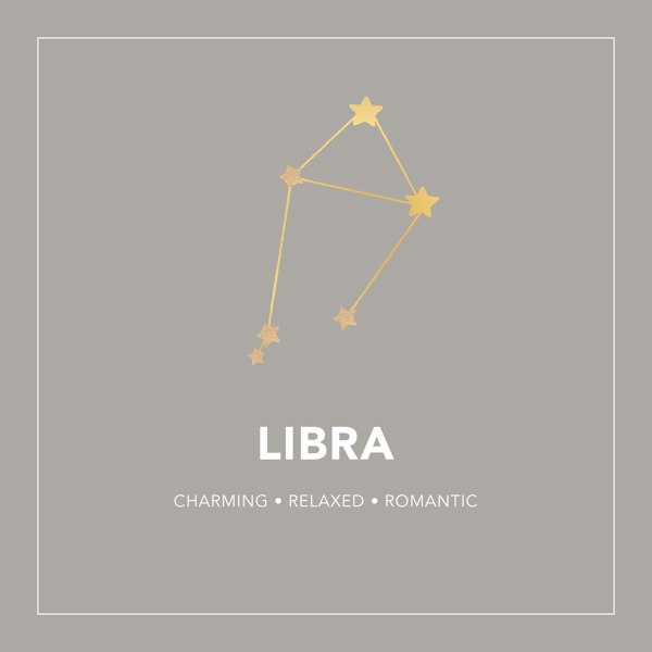 Gold Trip Libra Zodiac Constellation Bracelet