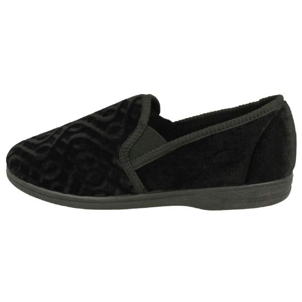 Mens Slippers Pattern Detailed Full Slipper Leo
