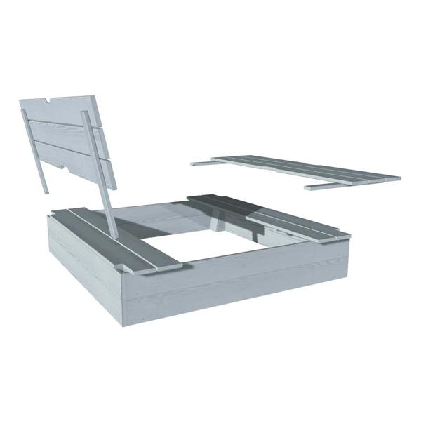 Soulet Sandpit with Folding Benches 120 x 120cm