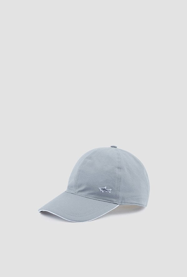 Paul & Shark Men's Baseball Cap with Contrast Piping - Grey