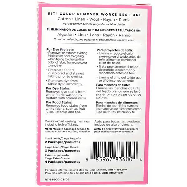 Rit Colour Remover Powder - Dye Removal for Fabric 2oz