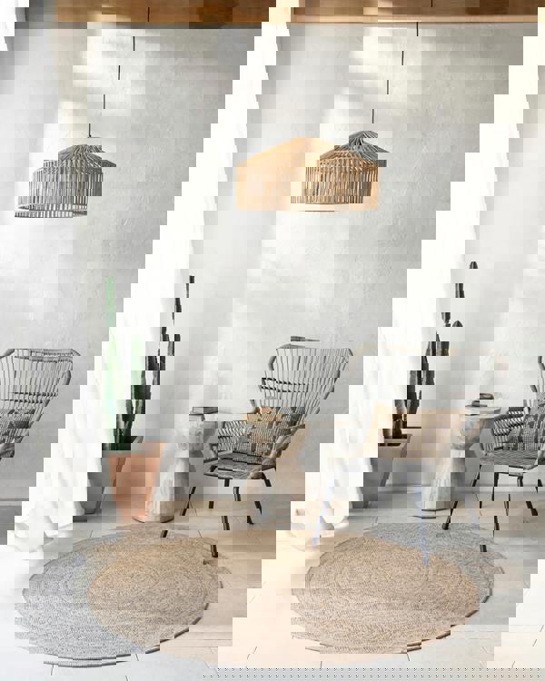 Livabliss Round Encore-Cottage Tan Black Beige Brown In- & Outdoor Rug