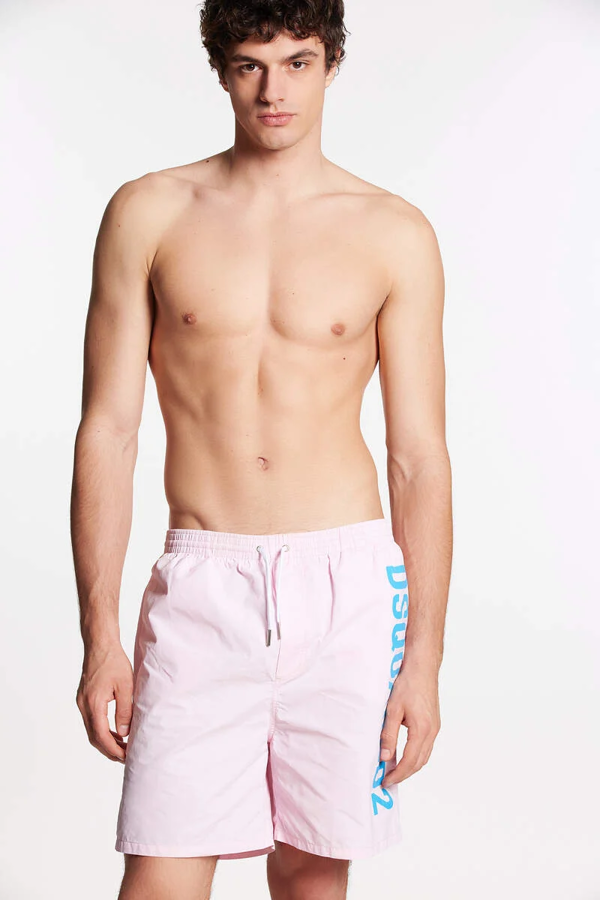 Dsquared2 Large Logo Swim Shorts - Pink