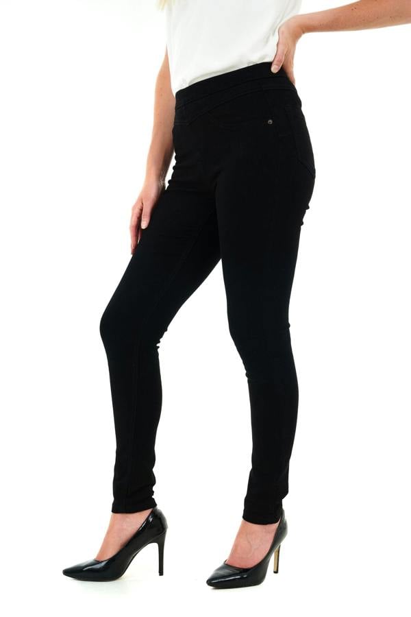 Smart Living Women's Skinny Fit Denim Jeggings - Stylish, Comfortable & Versatile - Black