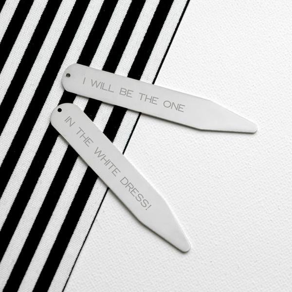 Abode Home & Gifts Personalised Serif Secret Message Collar Stiffener
