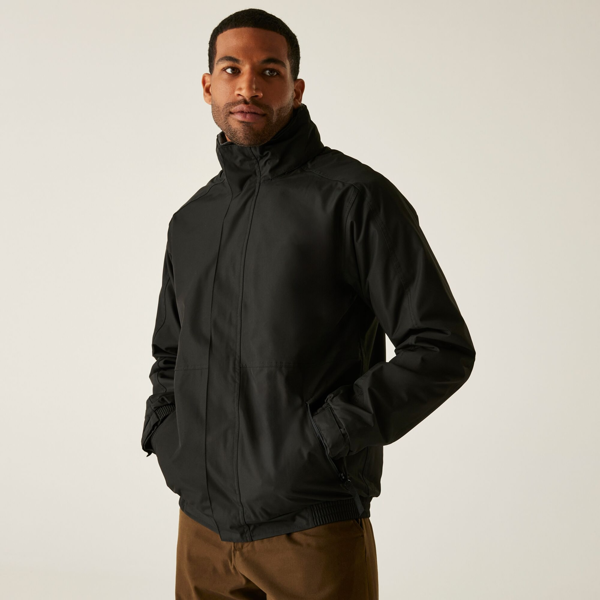 Regatta Dover Waterproof Windproof Jacket (Thermo-Guard Insulation) - Black/Ash