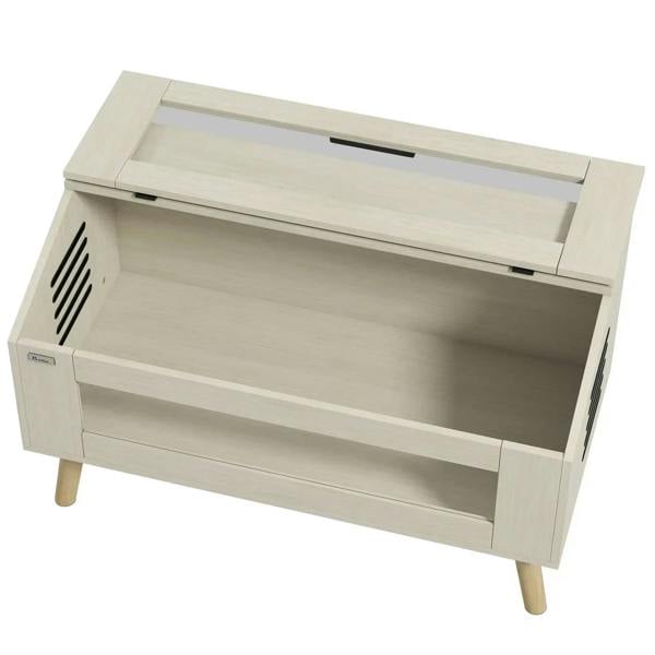 Oak 140L reptile enclosure with ventilated sides and open top access panel