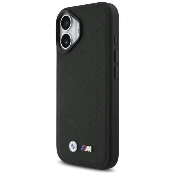 BMW M Quilted Logo Case with MagSafe iPhone 17 6.3" Black - BMHMP17S25PSECHK