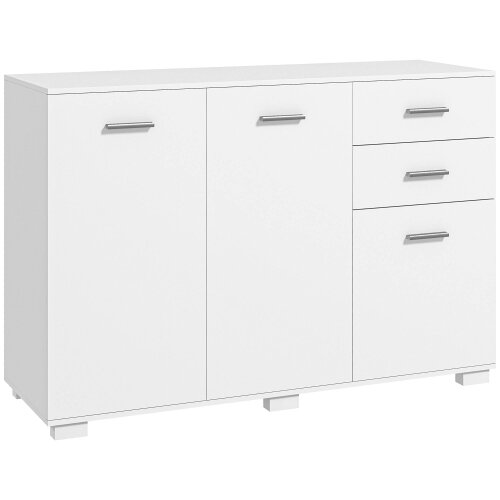 Wyld Haus Fini Refa White Modern Sideboard 2 Drawers 3 Doors