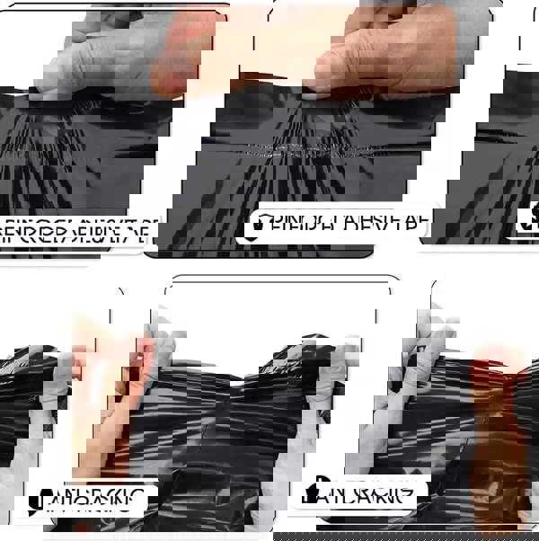 KAV Premium Recycled Black Poly Mailer Bags – Durable, Waterproof, and Eco-Friendly Shipping Solution (70 cm x 100 cm/ 28 in x 40 in)