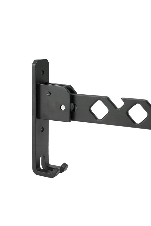 Living and Home 2Pcs Aluminium Alloy Wall Mounted Coat Drying Hanger