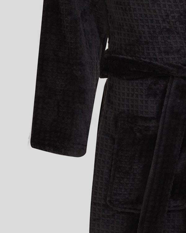 Steel & Jelly Osterley - Waffle Texture Supersoft Fleece Dressing Gown