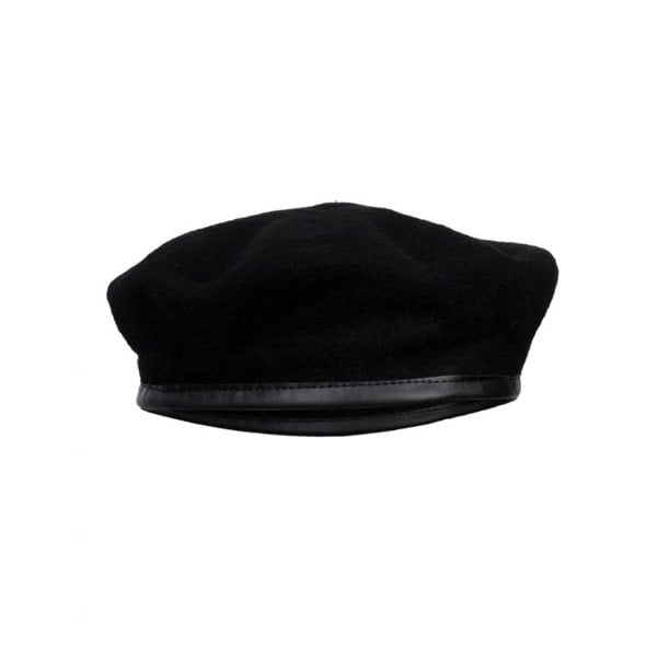 David WeJ Wickliffe Wool Beret - Black