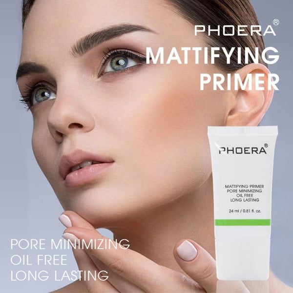 Phoera Mattifying Primer Pore Minimising Oil-Free Long Lasting Matte Finish Primer - 24ml