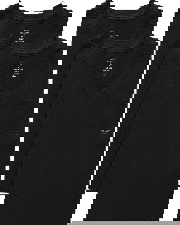 GantT-Shirts 2 - pack2 - Pack Crew - Neck T-Shirts, BlackBoxers - and - Briefs.net