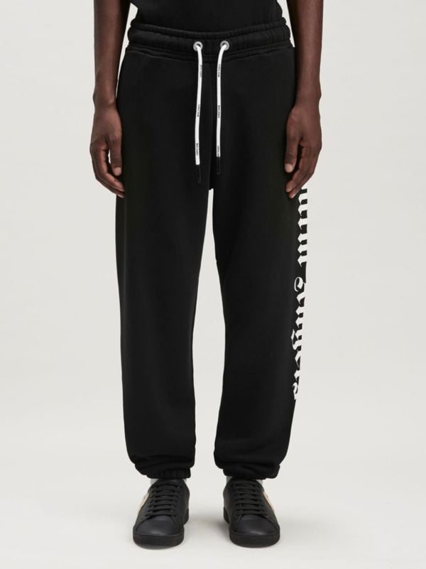 Palm Angels Branded Logo Joggers - Black