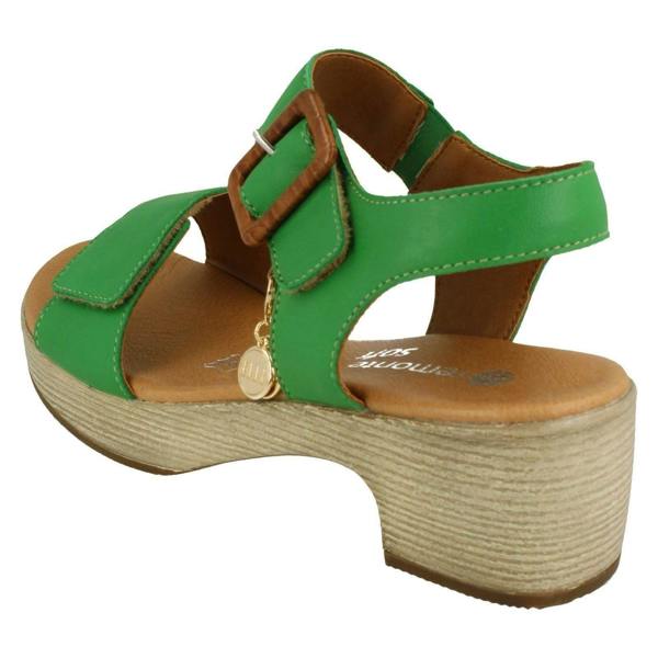 Rieker Ladies Remonte Adjustable Sandals With A 5 cm Block Heel D0N52
