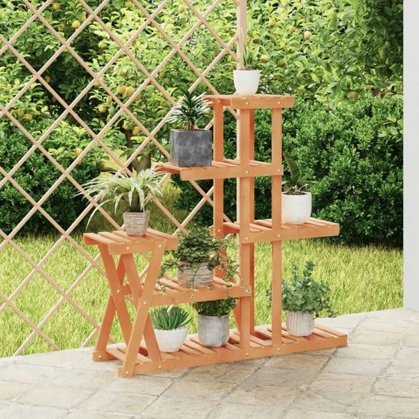 Berkfield Flower Stand 95x25x96 cm Solid Wood Fir