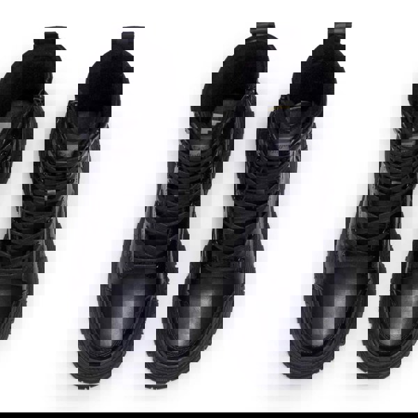 Buffalo FUSION LACE UP MID - Women’s Black Mid-Ankle Platform Boots