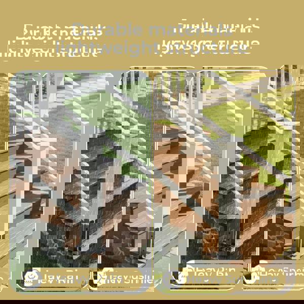 Traderight 8PCS Fence Post Base Brackets with Screws Metal Rustproof Support Kit