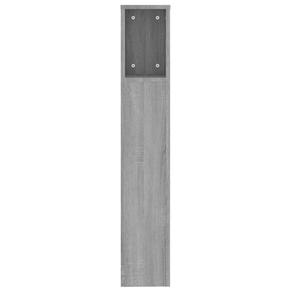 Berkfield Headboard Cabinet Grey Sonoma 200x18.5x104.5 cm