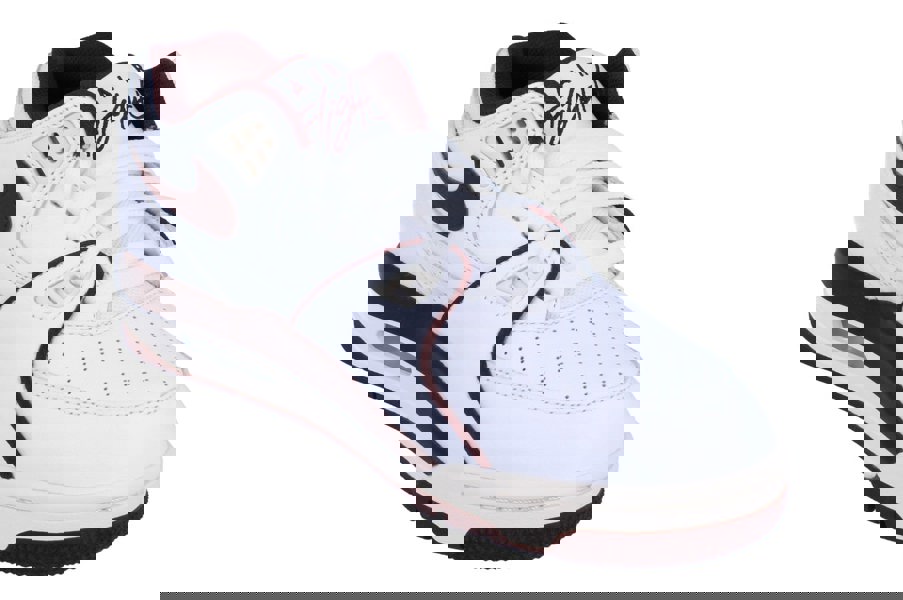 Nike Air Flight 89 Low Mens Trainers Fq8256  100 - White Burgundy Crush Phantom 100 - Photo 3