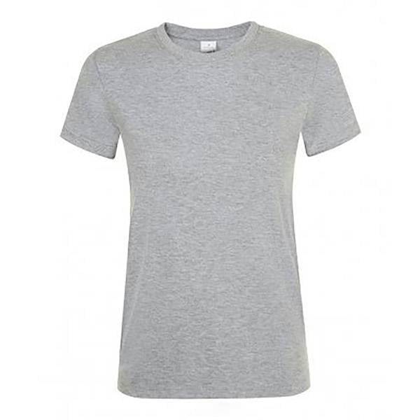 SOLS Womens/Ladies Regent Short Sleeve T-Shirt - Grey Marl