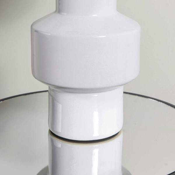 Pagazzi Lighting Salina White Ceramic Table Lamp