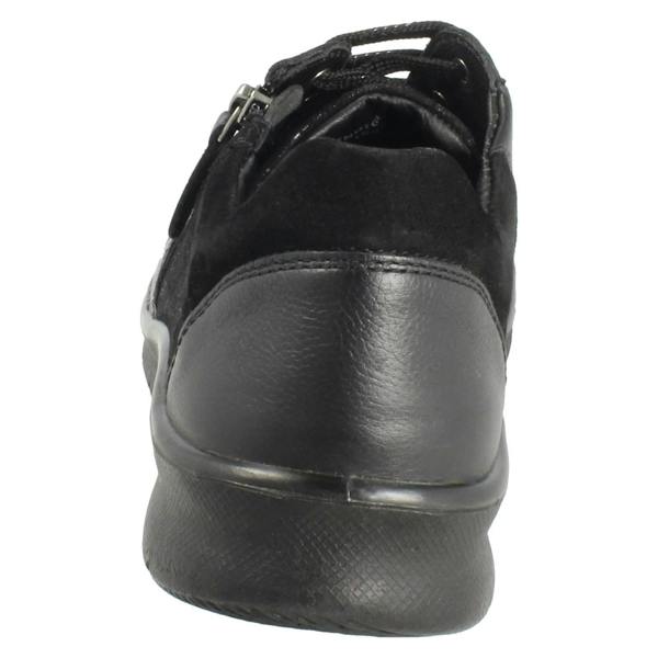 Padders Ladies Padders Dual Fitting Lace Up Casual Shoes Indigo