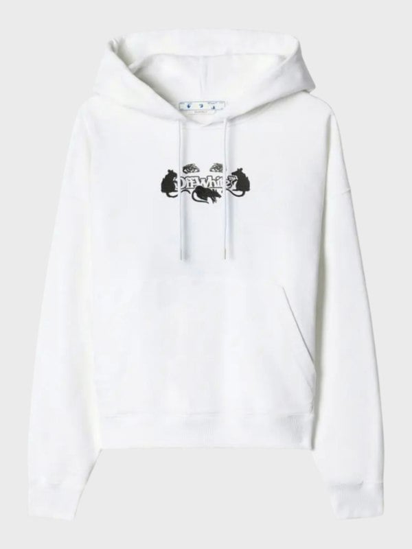 Off-White Cat Skate Hoodie White