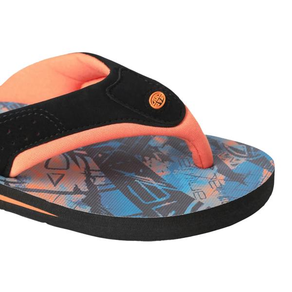 Animal Childrens/Kids Jekyl Recycled Flip Flops - Bright Orange