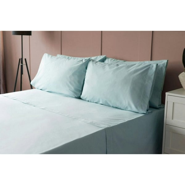 Belledorm 200 Thread Count Cotton Percale Ultra Deep Fitted Sheet - Duck Egg
