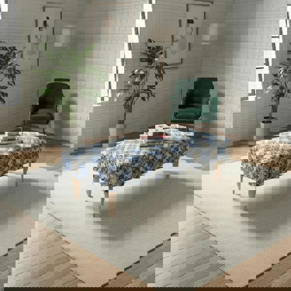 Stylish Stitched Detail Footstool Pouffe – Premium Storage Bench & Coffee Table - ISTOOLS